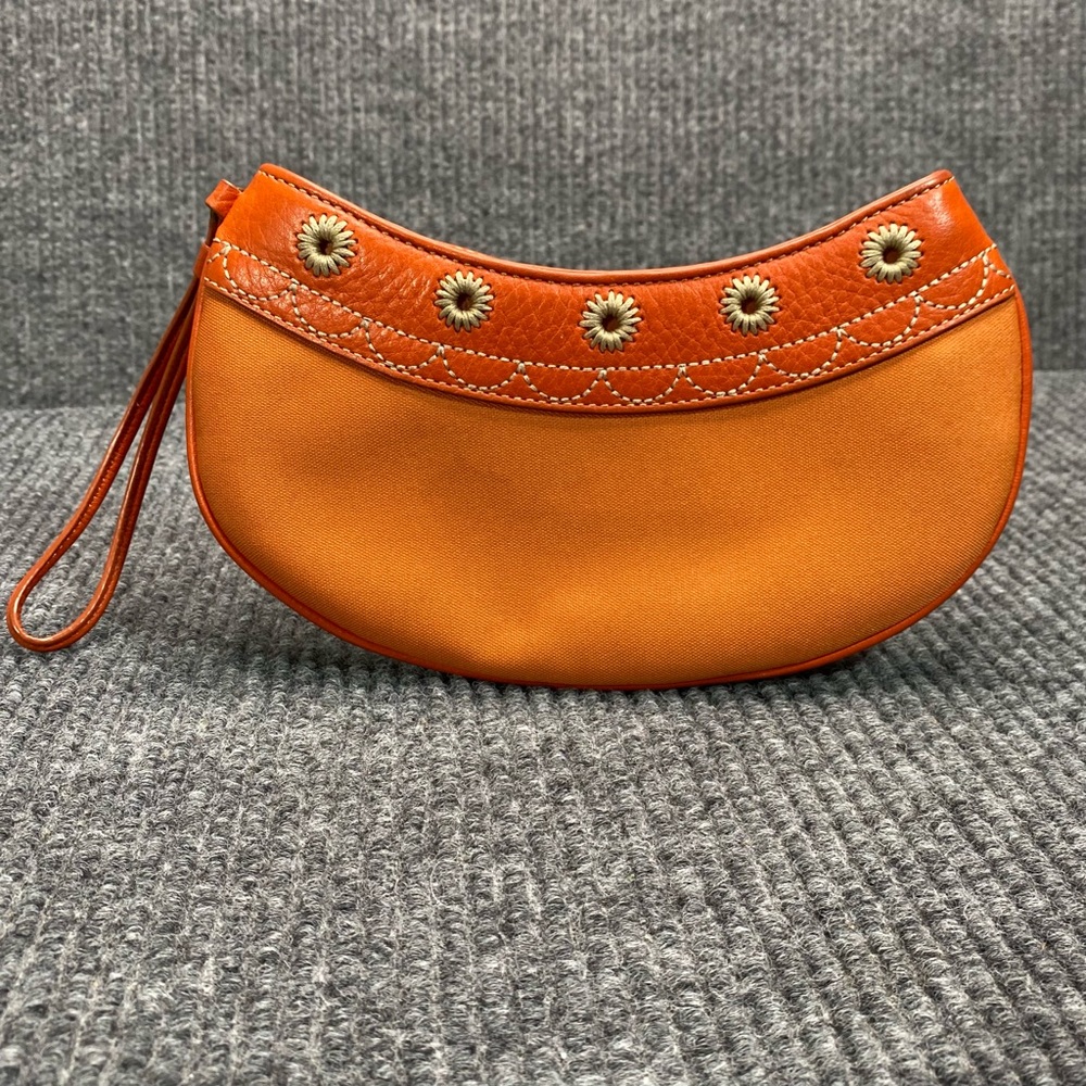 Cole Haan Orange Wristlet